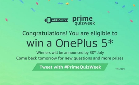 India Desire : Amazon Prime Quiz Week Contest: Win 6 Months Free Shopping